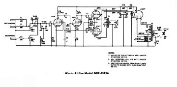 Airline GDR 8513A schematic circuit diagram